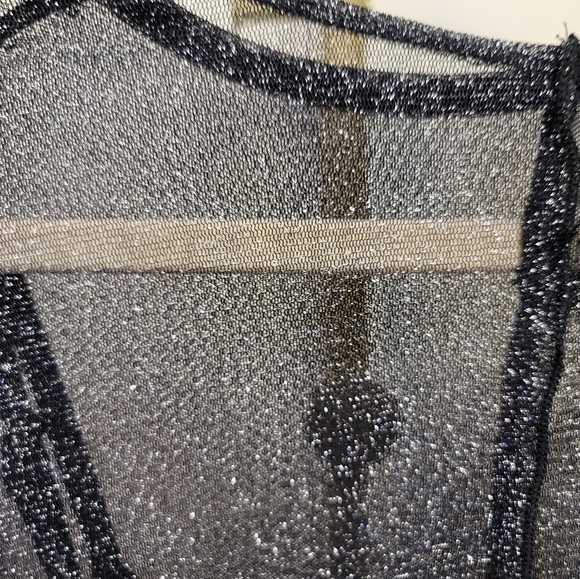 NWOT Hollister Navy Sheer Color Block Longsleeve/ Cami - Picture 2 of 7